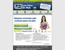 Tablet Screenshot of livefaceonweb.com